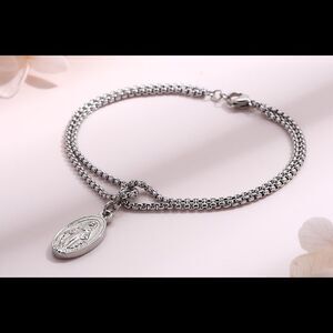 La Virgen Double Sided Pendant Bracelet
